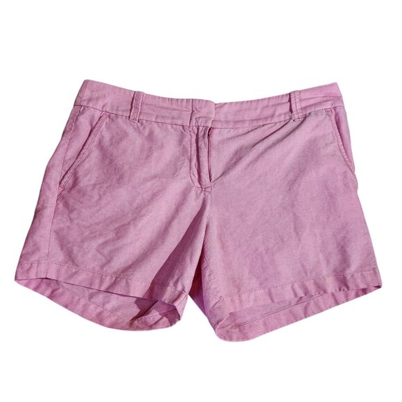 J. Crew Pink City Fit Cotton Shorts With 4" Inseam Womens Size 6 - Picture 1 of 11